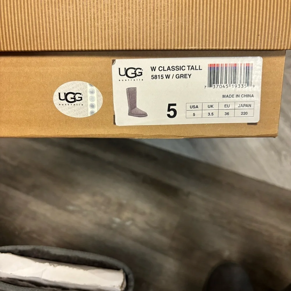 UGG Australia | Classic Tall Boots In Grey Size 5 NEW